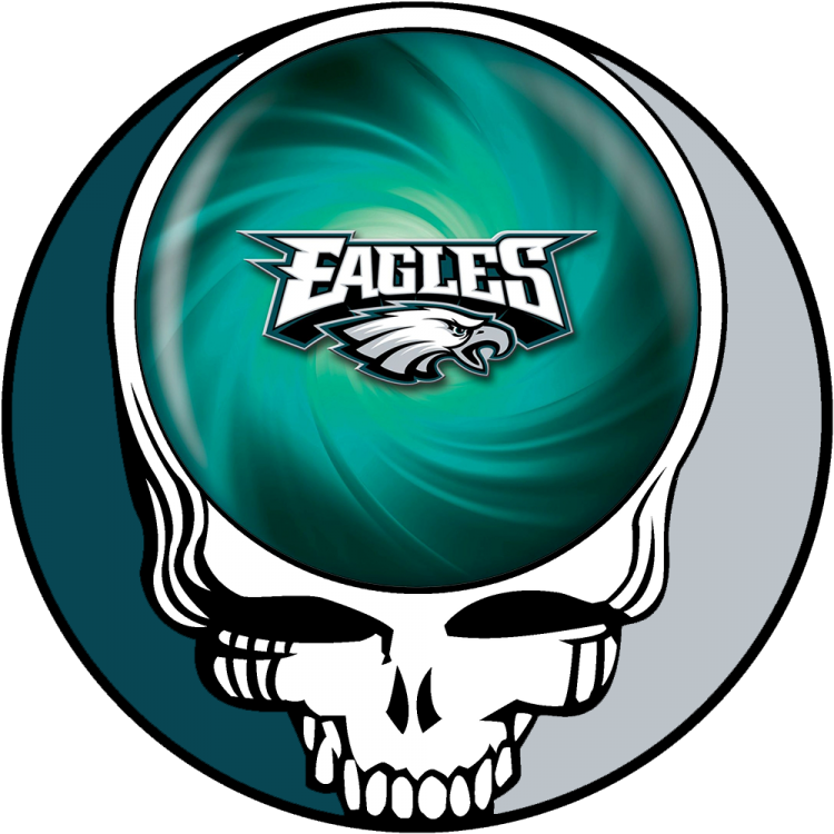 Philadelphia Eagles skull logo DIY iron on transfer (heat transfer)